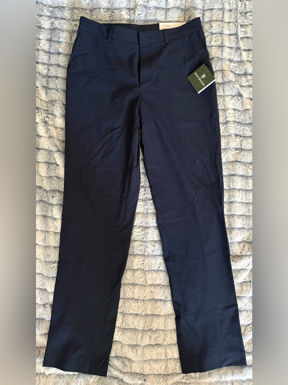 Navy Dress Pants - Classic Straight Fit